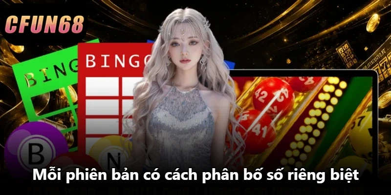 Mỗi phiên bản có cách phân bố số riêng biệt